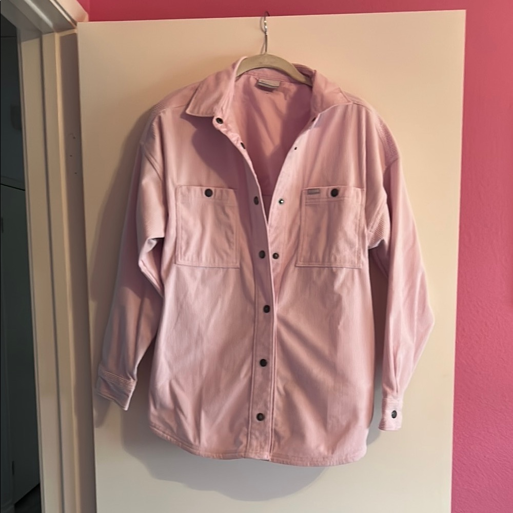 Pink Button-Up Women's Jacket Columbia